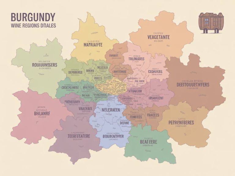 Burgundy wine regions map explained for wine travelers
