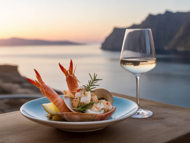 Assyrtiko wine and seafood: Mediterranean harmony in a glass