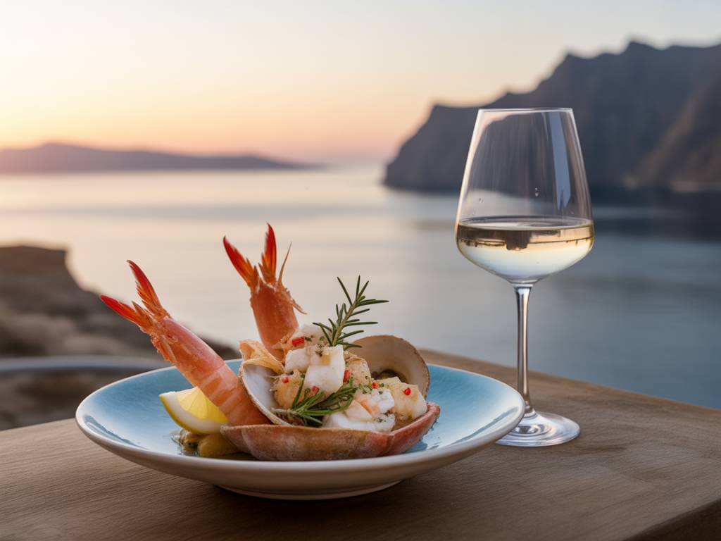 Assyrtiko wine and seafood: Mediterranean harmony in a glass